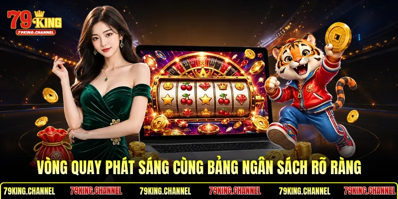 Vòng quay phát sáng cùng bảng ngân sách rõ ràng